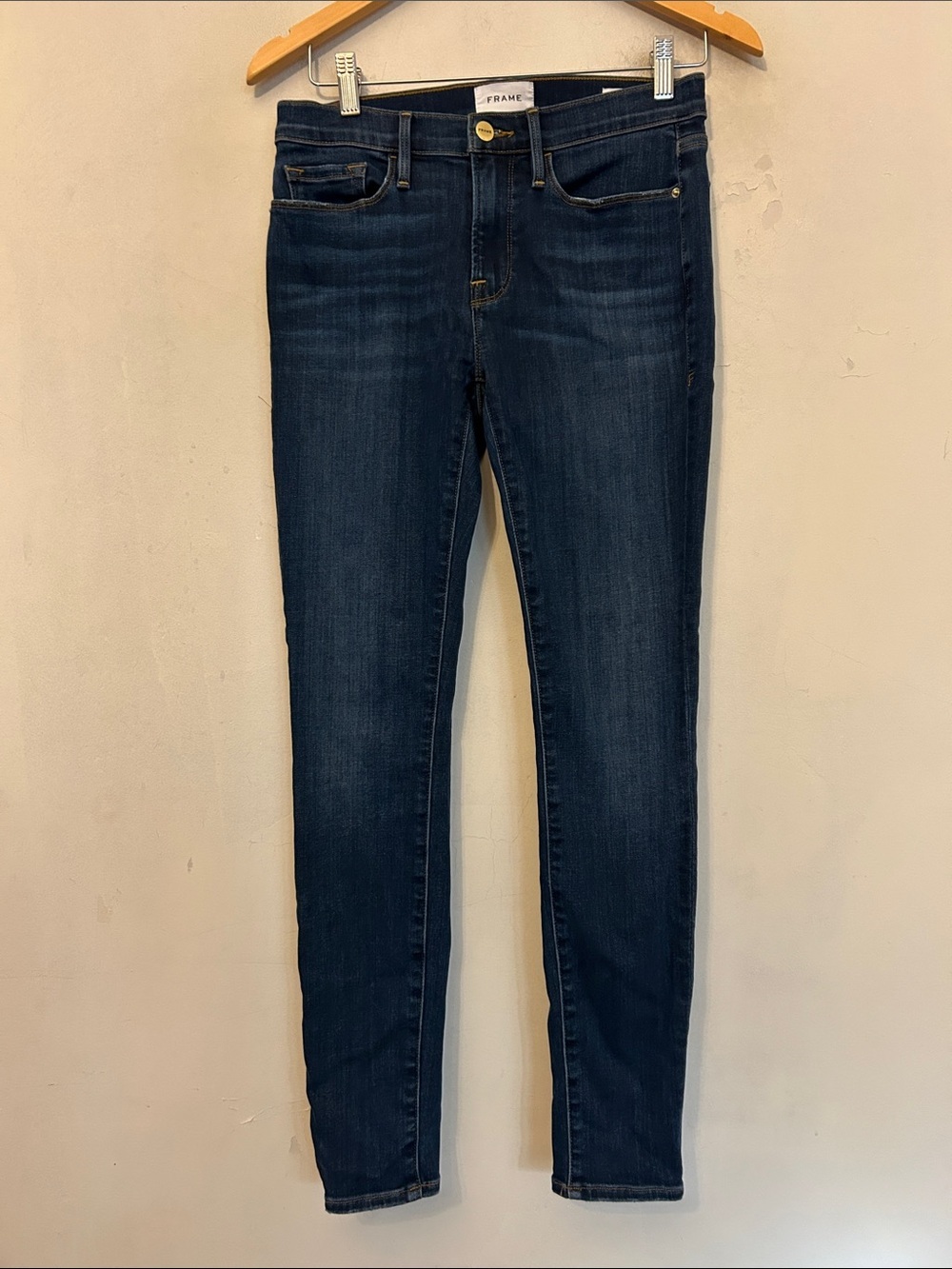 Frame Denim Indigo Skinny Jeans Size 27 EUC